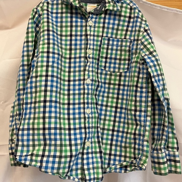 Boys Rock Plaid Button Down Shirt - Red, Green, Blue - Picture 10 of 16